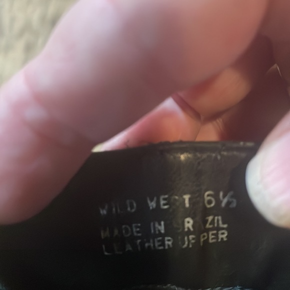 🔥🐎 Kenneth Cole Reaction Black Leather Wild West Ankle Boots, Sz 6.5 - Picture 8 of 8